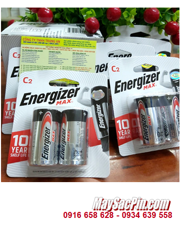 Energizer E93-BP2; Pin Energizer E93-BP2 trung C Alkaline 1.5v